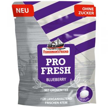 Fisherman's Friend ProFresh Blueberry Minzbonbons mit Heidelbeergeschmack ohne z